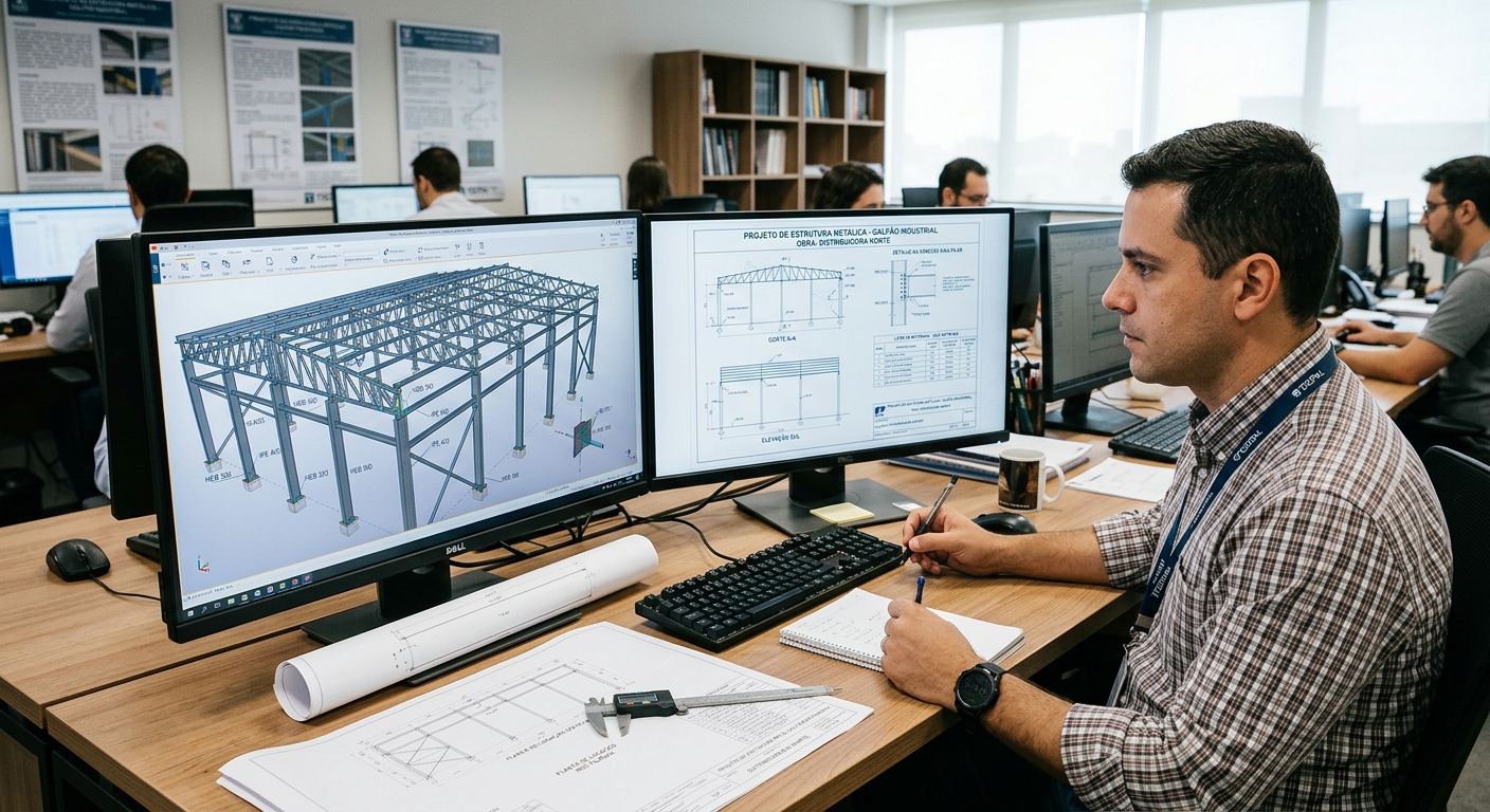 Projeto de estrutura metálica